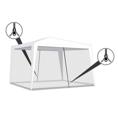 Moskytiéra pro party stan HAPPY GREEN 590x200cm White 2ks