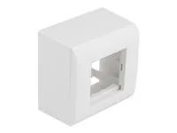 Easy 45 - box s montáží na povrch - 2 moduly - bílá, RAL 9003