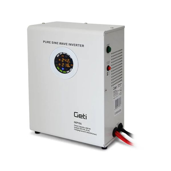 Zdroj záložní GETI GEP701 sinus 700W nástěnný (1000VA)