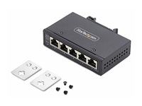 IP30 - TAA - Přepínač - neřízený - 5 x 10/100/1000Base-T - lze montovat na konzolu DIN, pro připevnění na zeď - DC - kompatibilní s TAA