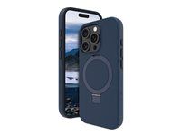 Zadní kryt pro mobilní telefon - s hliníkovým stojánkem - kompatibilita s MagSafe - D3O, plast - modrá - pro Apple iPhone 16 Pro Max