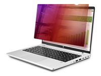 Filtr pro zvýšení soukromí k notebooku (horizontální) - odstranitelné - zasunutí/lepení - 14" - černá, zlatá
