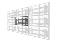 Držák - pro plochý panel - uzamykatelný - černá - velikost obrazovky: 32"-75" - montáž na stěnu