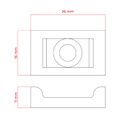 Držák kabelové pásky DPM OPU2216B 22x16 mm 10 ks