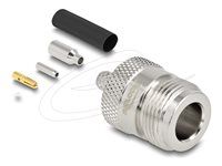 N jack for crimping RG-174/RG-316 with