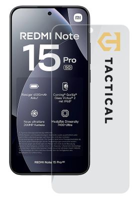Tactical Glass Shield 2.5D sklo pro Xiaomi Redmi Note 15 Pro 5G Clear