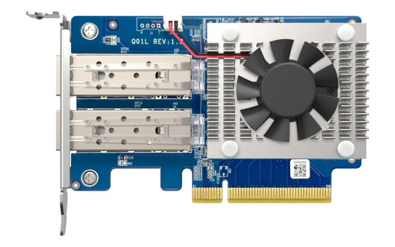 QNAP QXG-10G2SF-NXE - 2x 10GbE SFP+, low-profile, PCIe Gen3 x8