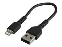 iPhone 7/8/11/11 Pro (RUSBLTMM15CMB) - Kabel Lightning - USB s piny (male) do Lightning s piny (male) - 15 cm - černá