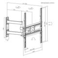 SBOX Revolving wall mount ultra thin TV PLB-3644-2