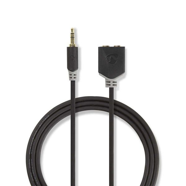 Kabel Jack 3,5mm konektor/Jack 3,5mm konektor 0,2m NEDIS CABW22100AT02