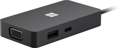 Microsoft Surface USB-C Travel Hub, Black, Commercial