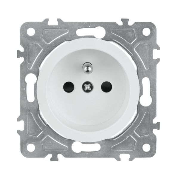 Zásuvka ELECTROMALT OVAL OVA1011W, bílá