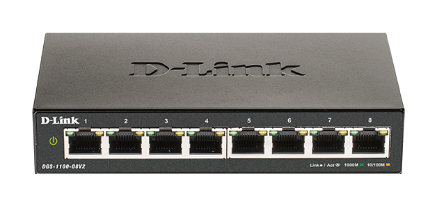 D-Link DGS-1100-08V2 Easy Smart Switch 10/100/1000