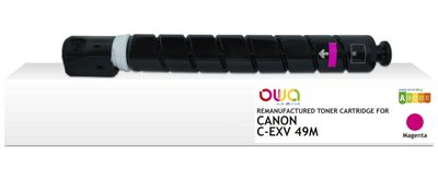 OWA Armor toner kompatibilní s Canon C-EXV49M, 19000st, červená/magenta