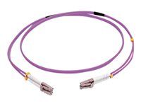 Purple - Patch kabel - multirežim LC (M) do multirežim LC (M) - 7 m - 7 m - optické vlákno - duplex - 50 / 125 mikron - OM4 - purpurová