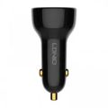 LDNIO C101 Nabíječka do auta, USB + USB-C, 100W + kabel USB-C na USB-C (černá)