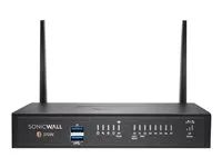 SonicWall TZ Series (Gen 7) TZ370W - Bezpečnostní zařízení - s 3 roky pokročilé ochrany a Cloud Secure Edge na 1 rok SIA-Basic (10 uživatelů) a 1 rok SPA-Advanced (3 uživatelé) - 1GbE - Wi-Fi 5 - 2.4 GHz, 5 GHz - SonicWall Promotional Tradeup - desktop