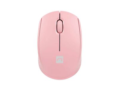 Myš Natec STORK/Kancelářská/Optická/1 600 DPI/Bezdrátová USB/Růžová