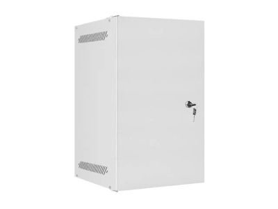 Lanberg racková skříň 10" pro montáž na stěnu 9u/280x310 pro vlastní montáž s kovovými dveřmi šedá