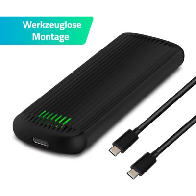 FANTEC NVMe31-FastLock, Externí box, USB Type C
