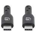 MANHATTAN Kabel, USB-C/USB-C, 0,5m, černý