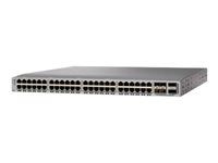 Cisco Nexus 9348GC-FXP - Prepínac - 48 x 1000Base-T + 4 x 10 Gigabit / 25 Gigabit SFP28 + 2 x 40 Gigabit / 100 Gigabit QSFP28 - Lze montovat do rozvadece - repasováno