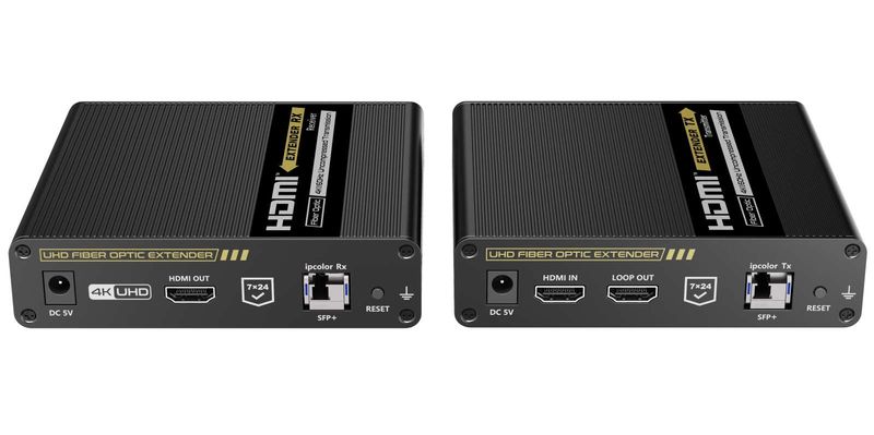 Optický HDMI extender 4K@60Hz 4:4:4 HDR, až 40km