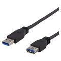 DELTACO USB3-241,Kábel USB 3.1 A-A  1m predlžovací