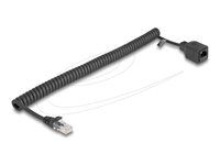 RJ45 Coiled Cable plug to jack Cat.5e UT