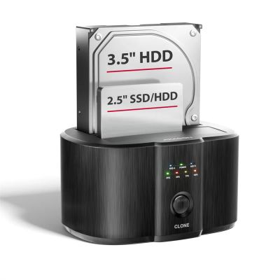 AXAGON ADSA-SC, USB-C 5Gbps dokovacia stanica pre 2x SATA 6G 2.5''/3.5'' SSD/HDD s funkciou klonovania