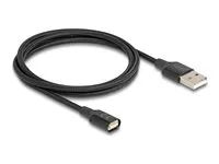 Magnetic USB Charging Cable black 1 m