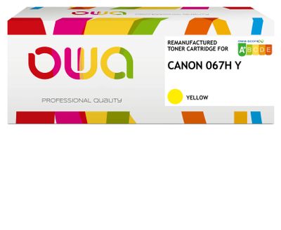 OWA Armor toner kompatibilní s Canon CRG-067H Y, 2350st, žlutá/yellow