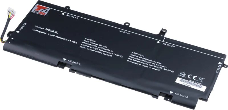 Baterie T6 Power pro HP EliteBook Folio 1040 G3, 3900mAh, 44Wh, 6cell, Li-pol