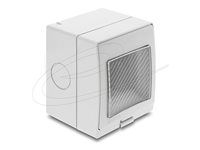 Delock - Easy 45 - socket-outlet housing - surface-mounted housing, IP55, waterproof - 2 moduly - šedá