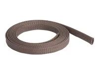 Pletené zapouzdření - odolný vůči potkanům, natahovací, 12 mm - 2 m - hnědá