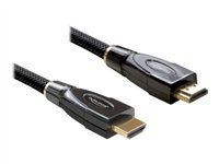 Kabel HDMI s ethernetem - HDMI s piny (male) do HDMI s piny (male) - 3 m - antracit