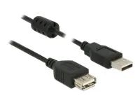 Prodlužovací šňůra USB - USB (M) do USB (F) - USB 2.0 - 1 m - černá