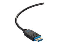 4K 60Hz Plenum Rated - High Speed - HDMI kabel - HDMI s piny (male) do HDMI, USB-C - 7.6 m - černá - plénum, Active Optical Cable (AOC), podpora 4K60Hz