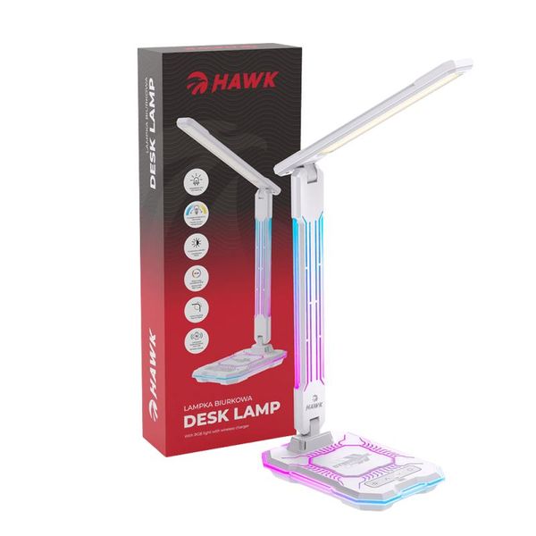 HAWK LED lampa, bílá s nabíjením 10W