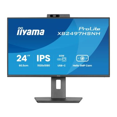 24'' iiyama XB2497HSNH-B1: IPS, FHD, USB-C dock, cam