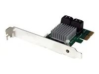 PCIe SATA 3 Controller Adapter (PEXSAT34RH) - Řadič úložiště (RAID) - 4 Kanál - SATA 6Gb/s - nízký profil - RAID 0, 1, 10, JBOD - PCIe 2.0 x2 - pro P/N: ST521PMINT