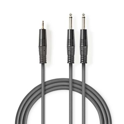 Kabel Jack 3,5mm konektor/2x Jack 6,35mm konektor 3m NEDIS COTH23200GY30
