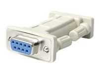 F/F - Null modem adapter - DB-9 (F) to DB-9 (F) - NM9FF - Null modem adapter - DB-9 (F) do DB-9 (F) - pro P/N: EC1S952, EC2S952, PCI2S232485I