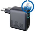 MEGATECH, Rýchlonabíjačka 2x USB-C/1x A, 100W, šed