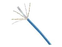Kabel horizontální - 305 m - 5.3 mm - UTP - CAT 6 - IEEE 802.3af/IEEE 802.3at/IEEE 802.3bt - neobsahuje halogen, vnitřní, pevný - modrá