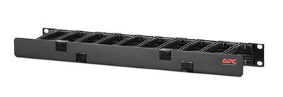 Horizontal Cable Manager, 1U Single Side w.Cover