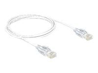 Patch kabel - RJ-45 (M) do RJ-45 (M) - 2 m - UTP - CAT 6 - provedení bez hrbolků - bílá