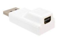 Adaptér DisplayPort - DisplayPort (M) do Mini DisplayPort (F) - bílá
