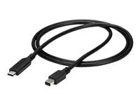 4K 60Hz - Black - USB 3.1 Type C to mDP Adapter (CDP2MDPMM1MB) - Kabel adaptéru - USB-C (M) do Mini DisplayPort (M) - USB 3.1 / Thunderbolt 3 / DisplayPort 1.2 - 1 m - podpora 4K60 Hz (3840 x 2160) - černá