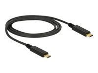 USB kabel - USB-C (M) do USB-C (M) - USB 3.1 Gen 2 - 5 A - 1 m - černá